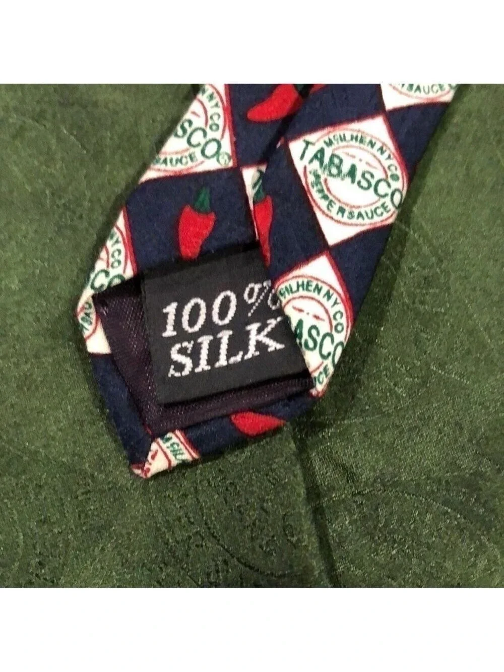 Tabasco golf themed tie.